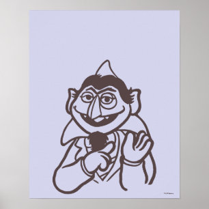Sesame Street Count von Count Poster