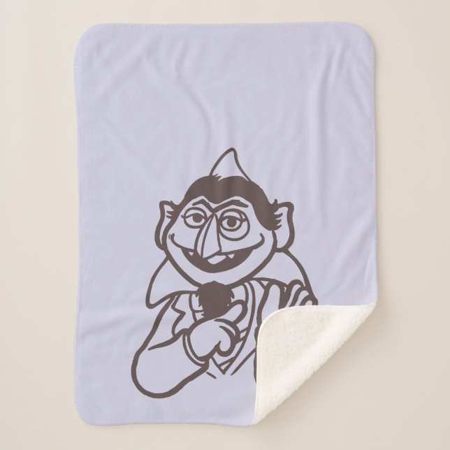 Sesame Street | Count von Count Sherpa Blanket (Front)