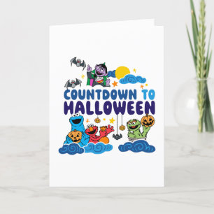 Sesame Street Countdown to Halloween Holiday Card