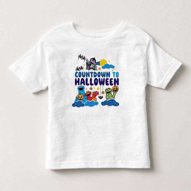 Sesame Street | Countdown to Halloween Toddler T-Shirt (Front)