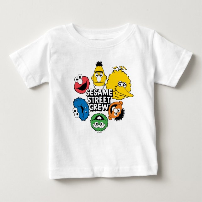 Sesame Street Crew Baby T-Shirt (Front)