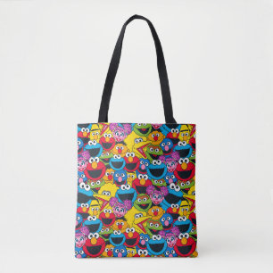 Sesame Street Crew Pattern Tote Bag