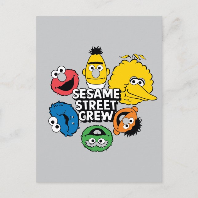 Sesame Street Crew Postcard (Front)