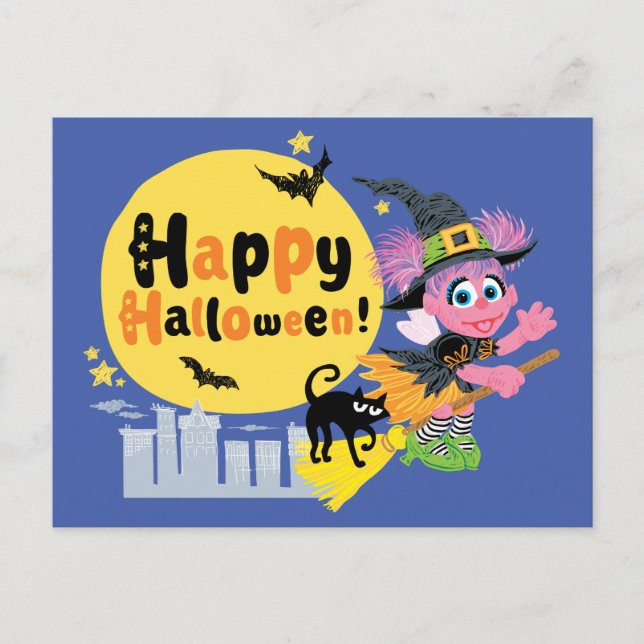 Sesame Street | Cute Halloween Pattern Postcard (Front)