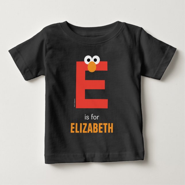Sesame Street | E is for Elmo Baby T-Shirt (Front)
