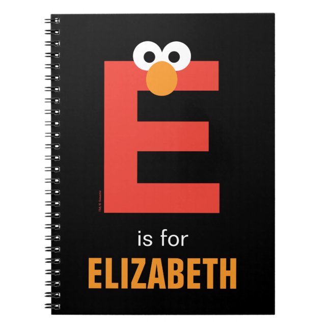 Sesame Street | E is for Elmo Notebook (Front)