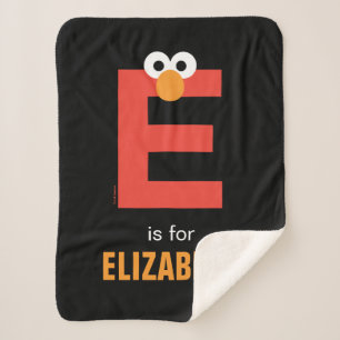 Sesame Street   E is for Elmo Sherpa Blanket
