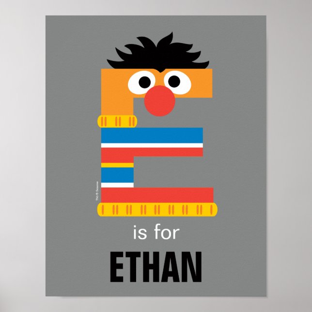 Sesame Street | E is for Ernie Poster (Front)
