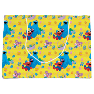 Sesame Street Easter Basket Pattern Large Gift Bag