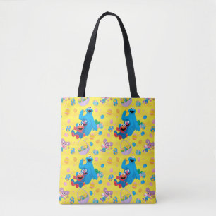 Sesame Street Easter Basket Pattern Tote Bag