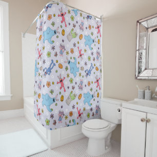 Sesame Street Easter Bunny Pattern Shower Curtain