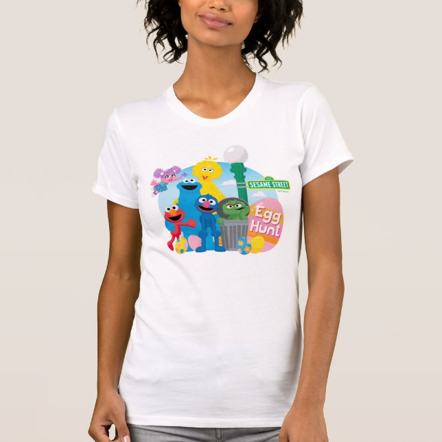 Sesame Street Easter Egg Hunt T-Shirt (Front)