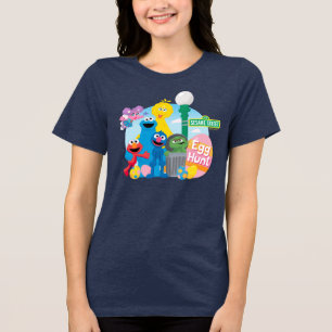 Sesame Street Easter Egg Hunt Tri-Blend Shirt