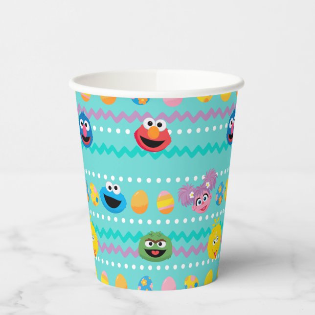 Sesame Street Easter Egg Pattern Paper Cups (Left)