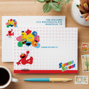 Sesame Street   Elmo and Pals - Birthday Balloons Envelope