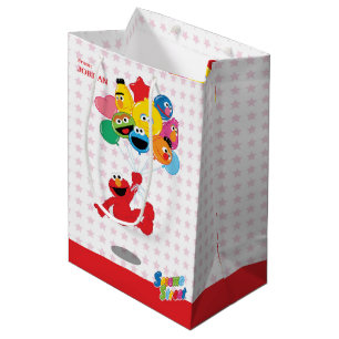 Sesame Street   Elmo and Pals - Birthday Balloons Medium Gift Bag
