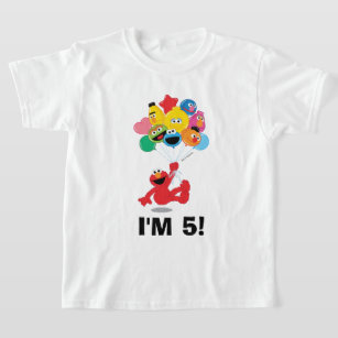 Sesame Street   Elmo and Pals - Birthday Balloons T-Shirt