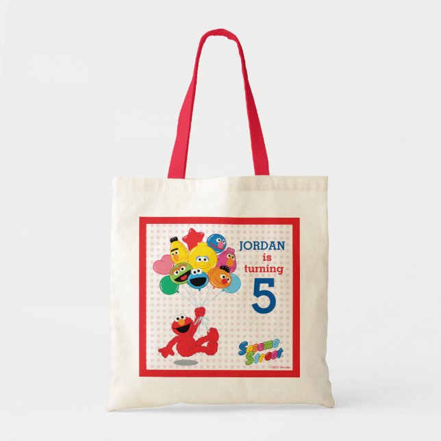 Sesame Street | Elmo and Pals - Birthday Balloons Tote Bag (Front)