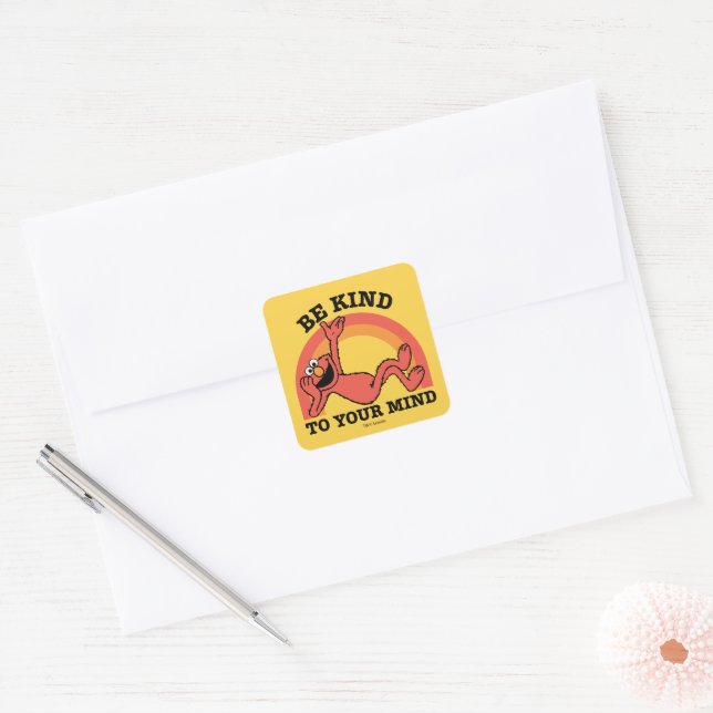 Sesame Street | Elmo Be Kind to Your Mind Square Sticker (Envelope)