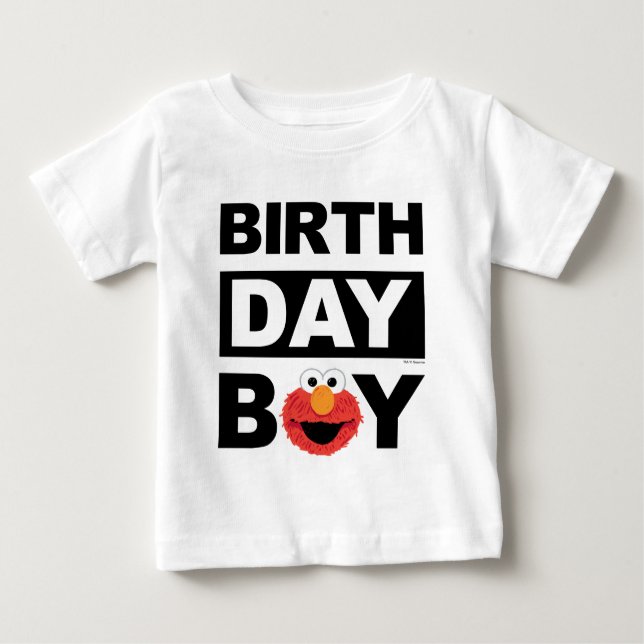 Sesame Street | Elmo Birthday Birthday Boy Baby T-Shirt (Front)