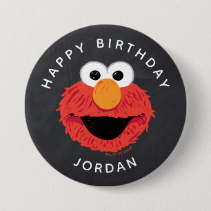 Sesame Street   Elmo Birthday Chalkboard 7.5 Cm Round Badge