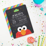 Sesame Street | Elmo Birthday Chalkboard Invitation<br><div class="desc">This charming birthday invitation features Elmo from Sesame Street against a playful chalkboard backdrop with colourful decorations, balloons, and festive accents. The cheerful design captures Elmo’s iconic smile, making it perfect for a vibrant and fun birthday celebration. Customisable with your party details, this invitation sets the tone for a joyful...</div>