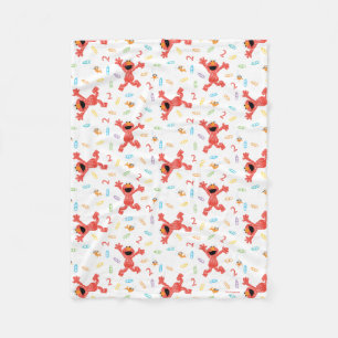 Sesame Street Elmo Birthday Crayon Fleece Blanket