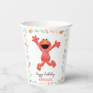 Sesame Street Elmo   Birthday Crayon Paper Cups