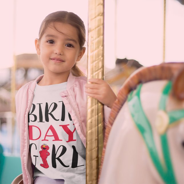 Sesame Street | Elmo- Birthday Girl Baby T-Shirt (Creator Uploaded)