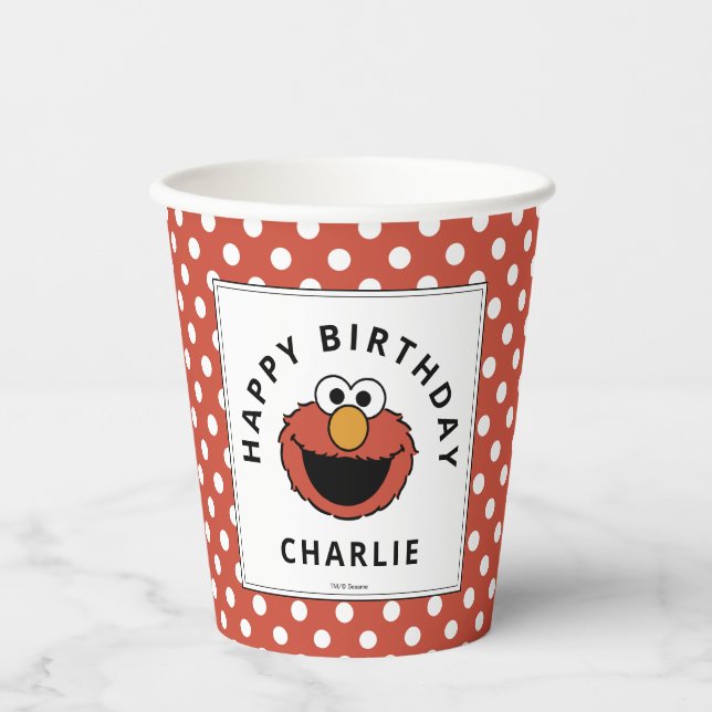 Sesame Street | Elmo Birthday Paper Cups (Front)