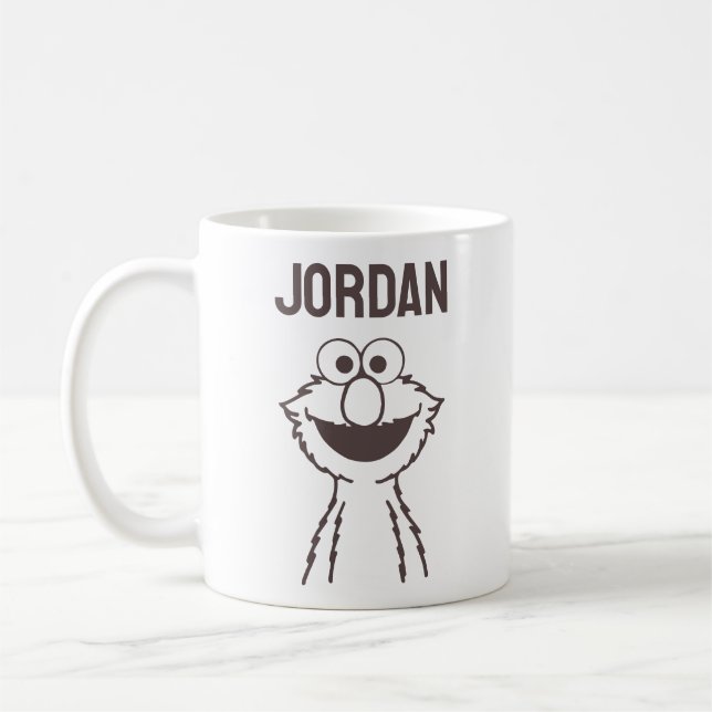 Sesame Street | Elmo Bright | Add Your Name Coffee Mug (Left)