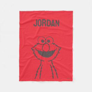 Sesame Street   Elmo Bright   Add Your Name Fleece Blanket