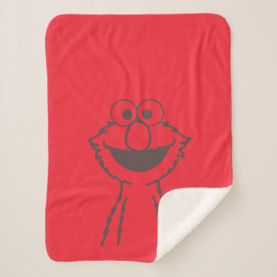 Sesame Street Elmo Bright Sherpa Blanket