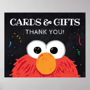 Sesame Street - Elmo Chalkboard Cards & Gifts Sign