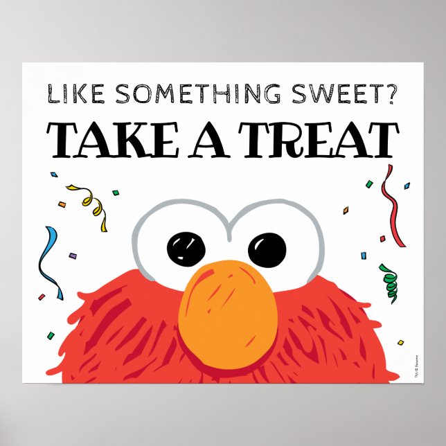 Sesame Street - Elmo Chalkboard Take A Treat Poster (Front)