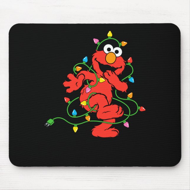 Sesame Street Elmo Christmas Lights Baby  Mouse Pad (Front)