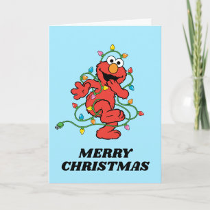Sesame Street   Elmo Christmas Lights Card