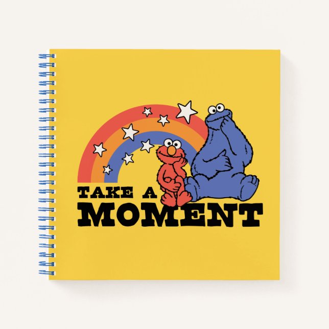 Sesame Street | Elmo & Cookie Take a Moment Notebook (Front)