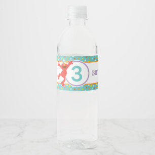 Sesame Street Elmo - Cupcake & Confetti Birthday Water Bottle Label