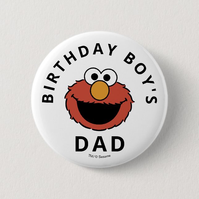 Sesame Street | Elmo - First Birthday Button (Front)