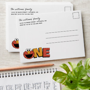 Sesame Street Elmo - First Birthday Envelope