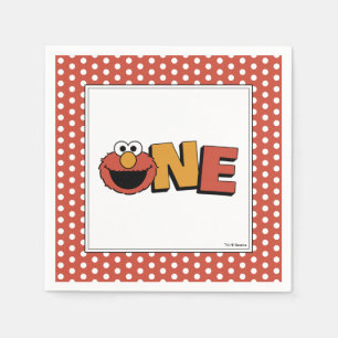Sesame Street   Elmo - First Birthday Napkin
