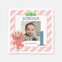 Sesame Street | Elmo - First Birthday Paper Napkin