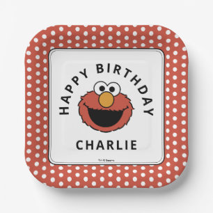 Sesame Street   Elmo - First Birthday Paper Plate