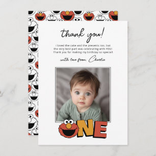Sesame Street Elmo - First Birthday Thank You Ca