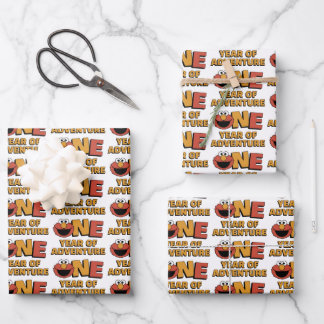 Sesame Street | Elmo - First Birthday Wrapping Paper Sheet