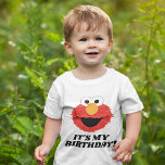 Sesame Street | Elmo It's My Birthday Baby T-Shirt<br><div class="desc">This adorable baby t-shirt features Elmo from Sesame Street with the playful phrase "It's My Birthday!" in bold and colorful lettering. Elmo’s cheerful expression adds charm and excitement, making it the perfect outfit for a little one’s special day. Customizable for a personal touch, this shirt is ideal for celebrating an...</div>