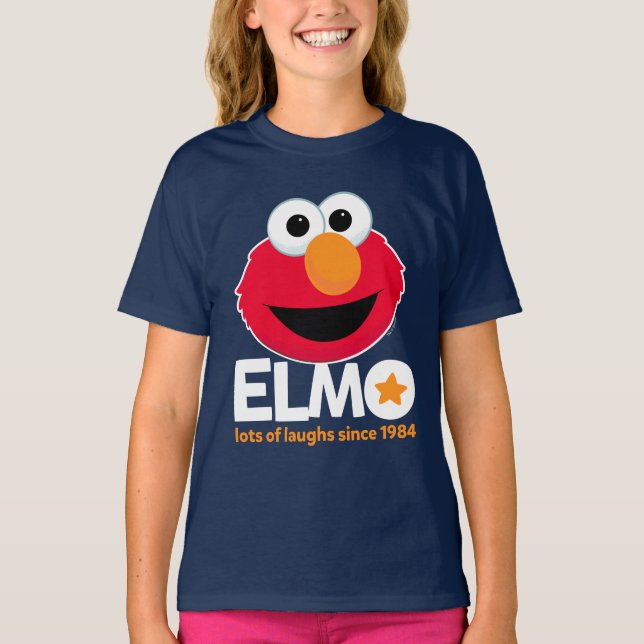 Sesame Street | Elmo Lots of Laughs Since 1984 T-Shirt (Front)