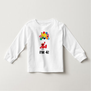Sesame Street | Elmo & Pals -4th Birthday Toddler T-Shirt