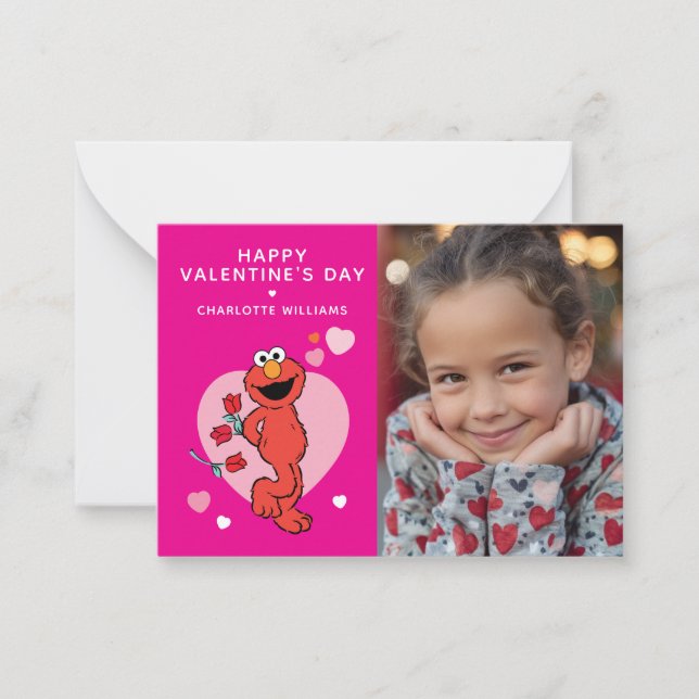 Sesame Street | Elmo Photo Valentine Card (Front)